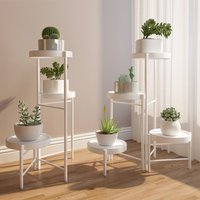 Metal Plant Stand Flower Stand Flower Pot Shelf Balcony Indoor Multi-layer Storage Rack Succulent Plant Flower Rack Pot Rack