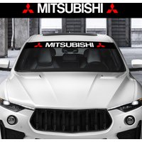 For Mitsubishi Xpander Space Star Eclipse Pajero Ralliart Car Front Windshield Stickers Front and Rear Decorative Decals Sticker