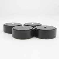 4pcs 58x22mm Full Aluminum Amplifier Speaker Isolation Feet Turntable Monitor CD DAC Radio Vibration Stand Pad Base