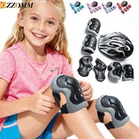 Kids Safety Gear Set: Adjustable Helmet + Knee Elbow Pads + Wrist Guards forSport.Full Protection for Skateboard,Cycling,Scooter