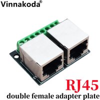 RJ45 Double female adapter board The RJ45 network adapter board turns the 3.5-pitch terminal to the 8P network adapter