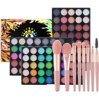 POPFEEL 120 Colors Professional Waterproof Matte Shiny Shimmers Glitter Eyeshadow Palette Makeup Gift Set | Long Lasting Highly
