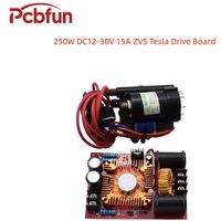 250W ZVS Tesla Drive Board DC 12-30V 15A Flyback Driver Module Ignition Coil Power Board Includes High-Voltage Package