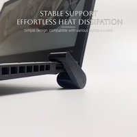 Portable Laptop Cooling Stand Ergonomic Ventilated Heat Dissipation Invisible Elevated Holder Universal Notebook Accessory