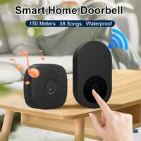 USB Wireless Doorbell Smart Welcome Door Bell Three-speed volume 38 Songs Melodies Doorbell For Home Bed Call Emergent Call
