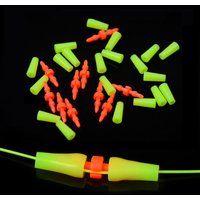 10PCS Bobber Float Stoppers Yellow Orange Fishing Tackle Accessories Fishing Float Sea Fishing Clip Anti Wind Bar Tool