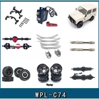 Naughty Dragon wpl C74 Jimny metalowa oś przednia i tylna oś wał napędowy piasta koła przekładnia kierownicza modyfikacja akcesoria rc