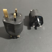 Japan's Original FURUTECH Electric UK power plug gold/rhodium-plated with 13A Fused HiFi Audio special Adapter IEC Connector