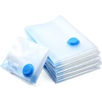 2/4/6pcs Thickened Vacuum Compression Bag, Transparent Quilt Vacuum Bag, Storage Bag, Household Clothing Storage And Sorting Bag