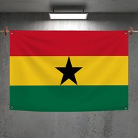 Ghana Flags Custom Decorative Wall Hanging Banner Art for Bedroom Living Room Home Office Outdoor Decor Gift