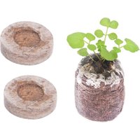 10Pcs 3Cm Compressed Peat Soil Pellets Professional Growing Medium Seed Starting Plugs High Survival Rate for Indoor Outdoor
