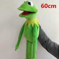 60cm Hollywood Star Frog Kermit Plush Doll Soft Stuffed Frogs Hand Puppet Toy Baby Children Christmas Halloween Gifts