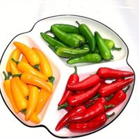 10pcs Simulation Vegetable Pepper Foam Mini Pepper Line Home Restaurant Decoration Props Model