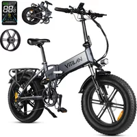 AliExpress NONE VITILAN V3 2.0 Electric-bicycle For Adults 750W Folding E-Mountain bike 48V13AH inch Fat Tire Off Road Electric Bike