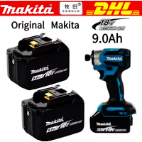 00% original Makita battery 18V 9.0AH,rechargeable battery, Makita BL1840 BL1830B BL1830B power tool battery, Makita18V charger