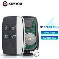 KEYYOU With Battery KOBJTF10A For Land Rover Discovery 4 Freelander Sport Evoque 315 434Mhz ID49 HITAG PRO Car Remote Key