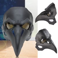 Death Raven Mask Cosplay Animal Eagle Beak Crows Plastic Plague Doctor Masks Halloween Carnival Party Costume Props Deluxe