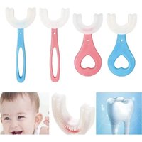 1-4Pcs Hildren Tooth Brush U Shape Kids Toothbrush Soft Tooth Cleaner Silicone Child Toothbrushes Oral Care Cleaning Teeth