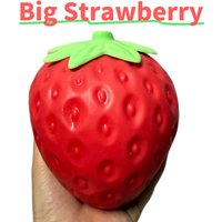 Super Jumbo Strawberry Squishy Slow Rising Antistress for Adults Anti-Anxiety Fidget ToyOffice Fidge Squeeze with Friends Gifts