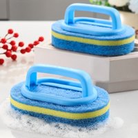 2PCS Practical Sponge Cleaning Brushes, ideal for tile cleaning, car cleaning, bathroom cleaning,