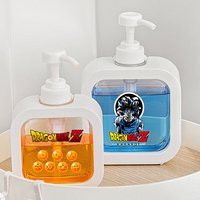 300ML Dragoned Ball Creative Transparent Soap Dispensers Refillable Portable Empty Bottle Shower Gel Detergent Dispensing Bottle
