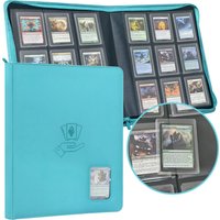 Toploader Binder, Holds 360 Top Loader,9 Pocket Top Loader Binder for 3" x 4" Rigid Cards,Toploader Card Binder for Hard Plastic