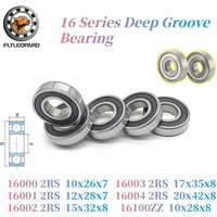 2pcs 16000RS 10x26x7 16001RS 12x28x7 16002RS 15x32x8 Deep Groove Ball Bearing Bearing Steel Material Two-sided Metal Cover