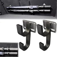 2Pcs Single/Double Hook Car Umbrella Hooks No Drilling Vertical Suspension Car Trunk Hook Anti-tilt Car Umbrella Holder