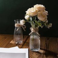 Plastic Vase Simple Vase Plastic Bud Vases Set Modern Transparent Flower Vase for Table Centerpiece Simple for Wedding