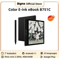 BIGME B751C Elektronisches Buch, 7'' Farb-E-Ink E-Reader, Android 11 OS Offenes System, Google Play, 4+64GB, Tragbares E-Book-Tablet