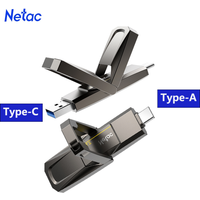 Netac US5 USB3.2 Gen 2 128G 256G 512G 1T Type-C Solid State Pen Drive 550MB/s Flash Drive USB Free Shipping for Phone and Laptop