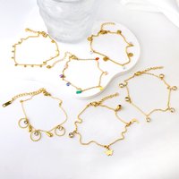 LUXUSTEEL Simple Mini Round Coin Dis Charm Anklets For Women Stainless Steel Anti-allergic Leg Bracelet Summer Beach Accessories