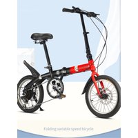 AliExpress Cycling City 16 Inch Folding Bike 16 Inch Variable Speed Bike Dual Disc Brake Student Adult Commuting Folding Bike Bike New 2024