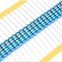 20PCS 1W Metal Film Resistor 1% Five-color Ring Power Resistor 0.1~1M 2 4.7 10R 47 100 220 360 470 1K 2.2K 10K 22K 4.7K 100K Ohm