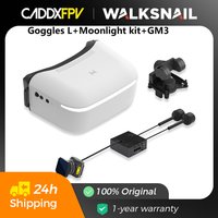 Caddx Walksnail Avatar HD Goggles L+Walksnail Moonlight Kit 4k/60FPS +CADDXFPV GM3 V2 Gimbal Head Track Suit For Wltoys RC Cars