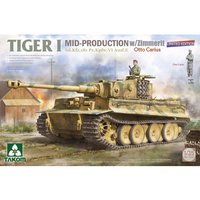 TAKOM 2200 1/35 Sd.Kfz.181 Tiger I Mid-Production w/Zimmerit (Otto Carius) - Scale Model Kit