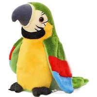 Cute Electric Talking Parrot Plush Toy Speaking Record Repeats Waving Wings Electroni Bird Stuffed Plush Toy Repeat What You Say