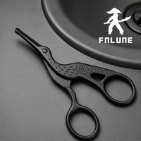 FnLune Stainless Steel Nose Hair Scissors round Head Stork Type for Eyebrow Nose Beard Ear Trimming Beauty Grooming Tool