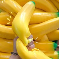 45cm Giant Slow Rising Banana Squishy Anti Stress Funny Fruit Squeeze Toy Prop Gift for Adults