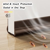 Soundproof Door Draft Stopper PVC Seal Strips Efficiency Door Bottom Sealing Strips for Noise Reduction & Insulation
