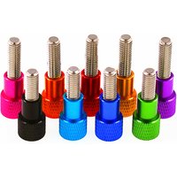 Xyfster Aluminum Thumbscrew M3 M4 M5 M6 Aluminum Knurled Head stainless steel threaded Hand tighten thumb screws