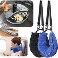 Multifunctional Fillable Travel Neck Pillow bag With Storage Pouch Comfortable U-Shaped Pillow Luggage Pillowcase Portable bag