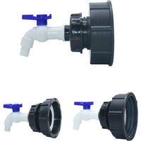 80mm 100mm S60 IBC Tank Adapter outlet Tap Valve Connector Outdoor Rainwater Bucket Faucet Tank Fitting