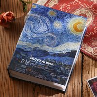 5 Inch Insert Oil Painting Large Capacity Family Photo Album Book Couple's Memorial Album 200 Photos Baby Growth Album