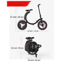 XFY New Design Rotatable Folding Electric Bike Fat Tire Aluminum Alloy Frame 6 Speed LED Light Adult 350W Lithium Battery