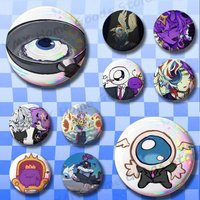 Tax Duo W-Wemmbu Eggchan Brooches for Bag Decor Jewelry Accessories Gift 25/32/44/58/75mm Round Cartoon Badges
