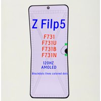 For Samsung Z Filp5 F731 F731B F731U F731W Super AMOLED Screen LCD Display Z Filp 5Replace Components,Blackdot Lines