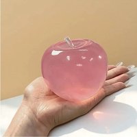 Crystal Apple Stress Ball, Soft Smooth Texture, Ideal for Office Relaxation and Sensory Play.