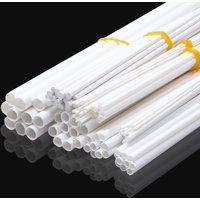 20Pcs ABS White Hollow/Solid Round Tube Stick For Architecture Model DIY Materials Building Handmade Sand Table Diorama Kit 25cm