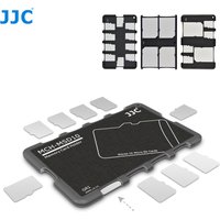 JJC mince porte-carte Micro SD étui pour carte SD portefeuille taille de carte de crédit pour cartes SD Micro SD TF coque rigide appareil Photo accessoires